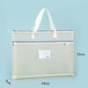 Bolsa de Archivo de Malla Transparente de Doble Capa Portátil para Arte 8K Gran Capacidad para Papel de Dibujo 8K Bolsa de Almacenamiento para Obras de Arte de Estudiantes Lote