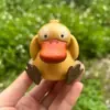 Pato Fofo Criativo Curativo de Madeira Presente Enfeites Decoração de Casa Enfeites Personalizado Madeira Sólida Pato Feito à Mão