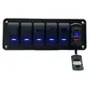 Painel de Interruptores para Motorhome Iate Carro Barco Cama Modificação de Carro Painel de Controle Universal 12-24v