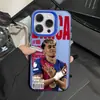 Estrelas do Futebol Transfronteiriças São Adequadas para Capas de Celular Apple 15Plus Europeu e Americano 16Promax Iphone17 Estiloso 14 Moda 13