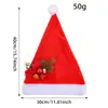 Nuevo Vacaciones Adulto Árbol de Navidad Rojo Engrosado Sombrero de Navidad Fiesta Infantil Astas Decoraciones Navideñas