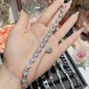 Joyería de camelia moda lujo ligero pulsera de alta calidad chapada en platino 18k diseño Galaxy pulsera brillante y reluciente