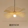 Lustre de bambu trançado estilo japonês para escadas, lustre vintage para restaurantes, lustre criativo para restaurantes de hot pot, hotéis e pousadas, feito à mão