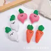 Nuevos Accesorios de Conejo y Zanahoria de Tela de Dibujos Animados DIY Accesorios para el Cabello Hechos a Mano Bolsas para Ropa Broches Accesorios Joyería DIY
