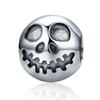 Suministro transfronterizo de cuentas de aleación con forma de cara de fantasma para pulseras de bricolaje, cuentas sueltas con elemento de calavera, accesorios de joyería con cuentas AIC045