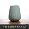 Suporte de Pincel de Cerâmica Suporte de Caneta Esferográfica Grande Forno Ge Celadon Suprimentos de Papelaria Suporte para Diversos de Mesa Armazenamento