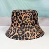 Comercio Exterior Transfronterizo Sombrero de Cubeta Doble Cara Estampado de Leopardo Retro Mostrando la Cara Sombrero de Pescador para Hombres Protección Solar al Aire Libre para Mujeres Parasol