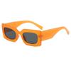 Novos óculos de sol retrô de caixa cor doce óculos de sol tendência transfronteiriça moda feminina laranja óculos AliExpress atacado
