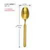 Cuchara de Comedor Acero Inoxidable para el Hogar Cuchara para Comer Cuchara Sopera Simple Espiga de Trigo Cuadrada Punta Afilada Vajilla de Hotel Cuchara