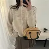 Abrigo Suéter con Ribete de Encaje para Mujer, Primavera y Otoño 2026 Nuevo Estilo Coreano Holgado Casual Top Cardigan de Punto