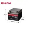 Batería Santak C12-18 Plomo-Ácido Libre de Mantenimiento 12V18Ah Fuente de Alimentación Ups Pantalla DC EPS Especial