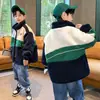 Ropa para Niños Niños, Chaqueta Suéter de Forro Polar Otoño e Invierno, Abrigo Ligero Acolchado de Algodón Invierno Niños Mediano y Grande, Moda Versátil Transfronteriza