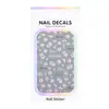 Pegatinas de Uñas con Flores Coloridas Día de Primavera 5D Repujadas Tridimensionales Exquisitas Flores de Cinco Pétalos Pegatinas de Uñas DIY Decoraciones Hg Model