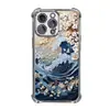 Funda para Teléfono Móvil Estilo Pintura al Óleo Ola Ukiyo-E Iphone16 Anticaída Adecuada para Apple 18Pm Xiaomi 17Pro Funda Suave