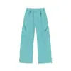 Calça casual softshell à prova d'água, poeira e vento, personalizada/Três-prova, para homens e mulheres, estilo dopamina de outono, multicolorida, calça de trabalho solta de perna reta para atividades ao ar livre