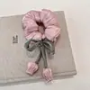 Goma para el Cabello Dulce Estilo Coreano de Tul con Acabado de Alta Gama, Accesorio para el Cabello para Medio Recogido en la Parte Trasera de la Cabeza, Goma para Moño