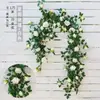 Decoração de Flores de Parede, Trepadeira de Rosas Artificiais, Planta Simulada para Pendurar na Parede, Decoração de Parede, Trepadeira de Flores Falsas, Venda por Atacado de Fábrica