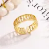 Anillo de Encaje Hueco con Diamantes Brillantes de Nuevo Estilo para Mujer, Lujo Ligero, Sensación de Alta Gama, Anillo Abierto de Nicho, Anillo de Banda Lisa, Anillo para el Dedo del Pie, Anillo para el Dedo Índice