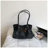 Bolso tote retro de gran capacidad transfronterizo, bolso de hombro tejido de moda estilo coreano, bolso de axila de alta gama para el día a día y para ir al trabajo