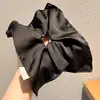 Goma para el pelo con lazo dulce para niñas, elegante goma de encaje para coletas bajas y peinados de moño
