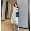 Elegante y Noble Vestido Chino Jacquard de Tencel Cupro Seda Vestido sin Mangas de Longitud Media para Mujer Verano 2026 H052620