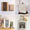 Plantilla de Pintura Hueca Geométrica Floral de Amazon Plantilla Creativa DIY Molde de Decoración para Pared Chapa de Madera