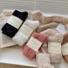 Calcetines largos de lana de visón para mujer, calcetines de dormir de otoño e invierno, calcetines cálidos de lana, calcetines para el suelo, calcetines de longitud media hasta la pantorrilla con forro polar y engrosados