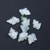 14x 20mm Colgante de Hoja de Esmeralda Natural Tianshan DIY Accesorios Antiguos para Horquilla Corsage