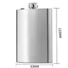 Amazon 1-18 onça frasco de quadril de aço inoxidável portátil russo portátil ao ar livre frasco de quadril de metal plano