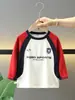 1511 Camiseta de Manga Larga para Niños Nueva Primavera y Otoño Estilo Coreano Tops de Motocicleta para Niños, Moda Ropa Interior de Primavera para Bebés