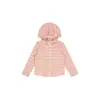 Cárdigan con cremallera a rayas ajustado para niños Huzhou Zhili Nuomi Wanzi 2026 chaqueta fina con capucha para niñas principios de otoño