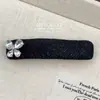 Corea del Sur Lujo Ligero Sentido de Alta Gama Brillo Fino Clip de Pato con Pedrería Dulce Moda Clip para Flequillo Lateral Pasador Roto Accesorios para el Cabello
