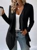 Cárdigan de Punto de Manga Larga Suelto de Moda Casual de Color Sólido para Mujer Nuevo Otoño Invierno 2023 Europeo y Americano Transfronterizo