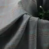 Tecido Xadrez TR Jaqueta de Terno Tecido para Roupa Primavera Outono Calças Jaqueta Masculino Feminino Design de Roupa Tecido à Vista Venda por Atacado