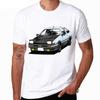 Tong nova estampa drift anime japonês gola redonda manga curta verão casual AE86 palavra-chave D Gola redonda