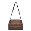 Bolso de hombro mate con estampado de leopardo transfronterizo, estilo vintage, sensación relajada, resistente al agua, bolso popular para mujer, bolso tipo tote de gran capacidad