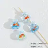 Patrón de Nácar en Relieve por Ambos Lados Transparente Pecera Bolsita para Peces Dorados Cadena para Colgar en el Teléfono Collar Accesorios DIY Materiales de Cuentas
