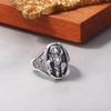 Anillo Nuevo de Astronauta para Hombre Tendencia Sentido de Alta Gama Hip-hop Anillo de Moda Retro Anillo Individual para Hombre Apertura Ajustable
