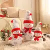 Decoração de boneco de neve de desenho animado de Natal boneca grande decoração de Natal layout de cena de vitrine de shopping