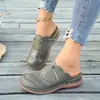 Nuevos Zapatos de Mujer de Verano con Lazo Calados de Punta Cerrada Sandalias Planas Amazon Transfronterizas Cómodas Pantuflas de Mujer Jihua