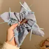 Nuevo Diseño Coreano de Nicho Hecho a Mano Encaje Plisado Encaje Banda para el Cabello Doble Capa Intestino Grande para el Cabello Accesorios para el Cabello
