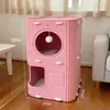 Entrega em estoque para lares com múltiplos animais de estimação: Ninho de gato multicamadas, arranhador e estrutura de escalada para gatos tudo-em-um, adequado para todas as estações, resistente ao desgaste e a arranhões
