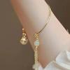 Conjunto Conejo de Jade Collar Cálido Romántico Pulsera Pequeña para Cumpleaños de Madre para Niña Esposa para Mayores Día de la Madre