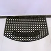 Tapete rascador de lodo de PVC engrosado, diseño hueco, resistente a la suciedad, de alta resistencia, resistente al desgaste, con patrón de malla, tapete de entrada antideslizante