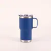 Comercio exterior taza de coche de 20 oz/30 oz acero inoxidable taza aislada de gran capacidad taza de coche portátil para exteriores con asa taza para hielo