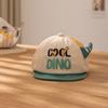 Sombrero para niños, novedad de verano 2024, bonito gorro de dinosaurio bordado con letras, de malla transpirable, para el sol.