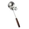Aço inoxidável utensílios de cozinha panelas cabo de madeira pá de cozinha doméstica cozinha cozinhar escorredor espátula conjunto vendas diretas da fábrica
