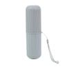 Copo de Lavar Simples para Casa e Viagem Copo de Enxaguar Caixa de Armazenamento para Escova de Dentes e Pasta de Dentes Caixa de Escova de Dentes Portátil Listras Verticais