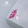 Novos Adesivos de Unha Dopamina Coloridos Longos 2x4mm de Formato Irregular com Fundo Plano e Acessórios de Strass