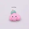 Aretes Colgantes de Llavero para Bolso de Panda de Resina de Colores Nubes Estrelladas Luna Accesorios para Joyería DIY